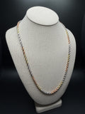 24" 14k Tri-Color Gold Rope 4.5mm 42.85g