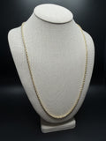 26" 14k Yellow Gold Rope 3mm 20.1g