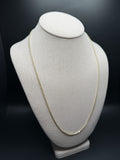 24" 14k Yellow Gold Foxtail Franco 2mm 4.3g