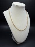 18" 14K Yellow Gold Fancy Cable 3mm 4.9g