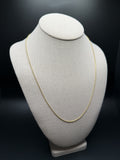22" 14K Yellow Gold Franco 1.3mm 3.8g