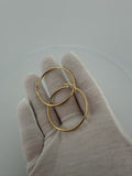40mm x 2mm 14K yellow gold hoop earrings, 2.8g – Ott Family Jewelry (4)
