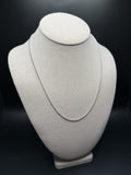 20" 14K White Gold Franco 1.8mm 7.5g