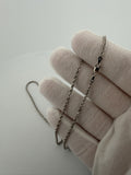 18" 14K White Gold Rope 2.2mm 6.91g