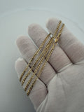 22" 14K Yellow Gold Curb 2.5mm 6.0g