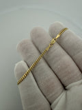 7" 2.5mm solid 10K yellow gold Cuban link bracelet, 3.0g – Ott Family Jewelry (4)