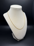 18" 14k Yellow Gold Rounded Box Chain 1.5mm 3.45g