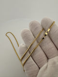 20" 14k Yellow Gold Cuban 2.5mm 10.34g