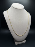 24" 14K Yellow Gold Franco 1.8mm 9.6g