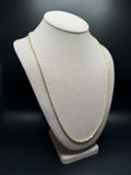26" 14k Yellow Gold Rope Chain 3mm 7.6g