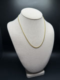 18" 10k Yellow Gold Cuban 3mm 11.72g