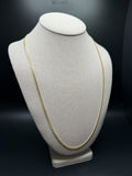 26" 14k Yellow Gold Cuban 2.5mm 13.14g