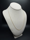 22" 14k Yellow Gold Franco 1mm 3.9g