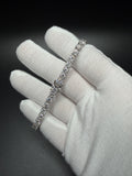 8" 5mm silver moissanite tennis bracelet, 17.87ctw D VVS1, 13.6g – Ott Family Jewelry (4)