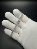 8" Silver 9ctw VS/VVS Lab Diamond Tennis Bracelet 4mm 14.0g