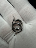15mm x 3mm 14K White Gold Huggies 1.12g