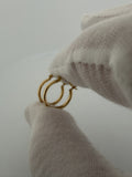 15mm 14k Yellow Gold Huggies 1.5g