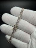 7" 14K Yellow Gold 7.18ctw E-F VS Lab Diamond Tennis EGL Certified – 3.5mm – 9.20g