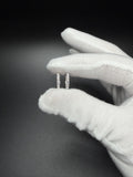 15mm Silver .5ctw VS/VVS Lab Diamond Huggies 1.8g