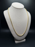 24" 14K Yellow Gold Franco 4mm 54.3g
