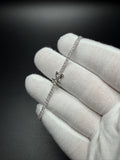 7" 14K White Gold 2.00ctw E-F VS Lab Diamond Tennis EGL Certified – 2mm – 4.3g