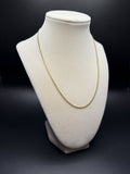 18" 14K Yellow Gold Cuban Chain 2mm 5.45g