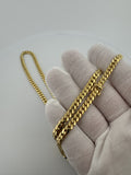 24" 10K Yellow Gold Cuban Chain 5mm 41.59g