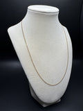 20" 14k Yellow Gold Curb 1.5mm 2.35g