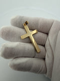 2 inch Latin cross pendant in 14K yellow gold, 3.13g, view 4 - Ott Family Jewelry