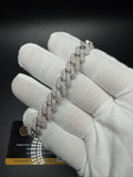 7" 10mm silver moissanite Cuban bracelet, 6ctw D VVS1, 33.2g – Ott Family Jewelry (4)