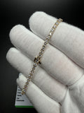 7" 14k Yellow Gold 4.04ctw E-F VS Lab Diamond Tennis Bracelet EGL Certified 2.8mm 5.7g