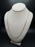 24" 14k Yellow Gold Figaro 3.3mm 8.83g