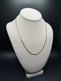 20" 14k Yellow Gold Cuban 3mm 15.53g