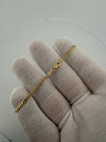 7.5" 2.5mm solid 14K yellow gold Cuban link bracelet, 3.6g – Ott Family Jewelry (4)