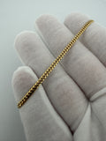 7" 14k Yellow Gold Cuban 2.7mm 4.3g