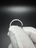 Size 10 Silver 2ctw VS/VVS 3 Row Lab Diamond Ring 5.6g