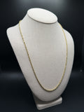 24" 14k Yellow Gold Rope 2.6mm 15.1g