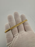 7.5" 10k Yellow Gold Cuban 5mm 14.2g