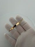 6.5" 14K Yellow Gold Valentino Baby ID Bracelet 3mm 3.4g