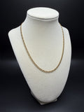 16" 14K Yellow Gold Tiger Eye Link 3.5mm 5.12g