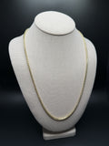 24" 14K Yellow Gold Franco 3mm 31.44g