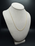 20" 14k Yellow Gold Franco 1mm 4.4g