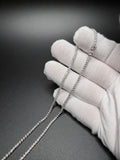 18" Silver 3ctw VS/VVS Lab Diamond Tennis Chain 2.4mm 11.3g
