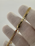 8.5" 14k Yellow Gold Curb 3.5mm 3.52g