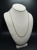 22" 3mm solid 14K yellow gold Cuban link chain, 14.72g – Ott Family Jewelry (4)