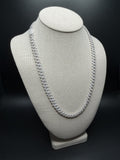22" 8mm silver moissanite Cuban chain, 13.8ctw D VVS1, 64.7g – Ott Family Jewelry (4)