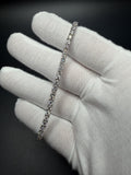 8" Silver 6.5ctw VS/VVS Lab Diamond Tennis Bracelet 3.3mm 12.9g