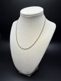 16" 10K Yellow Gold Cuban Chain 2mm 4.4g