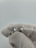 14k White Gold 1.5ctw VS/VVS Lab Diamond Studs 1.0g