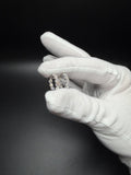 15mm Silver 2ctw VS/VVS Lab Diamond Inside Out Huggies 2.7g